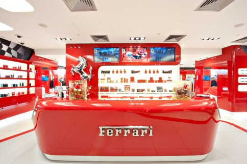 Ferrari Store interior